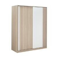 ราคา INDEX LIVING MALL ตู้เสื้อผ้าบานสไลด์ รุ่นวาร่า สีเลอบาน่า โอ๊ค/ขาว ขนาด 160 ซม. (YA26986)