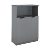 ราคา INDEX LIVING MALL ตู้เอกสารกลาง รุ่นจอยน์ สีเทา ขนาด 80x40x120 ซม. (YA27583)