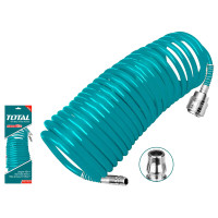 ราคา TOTAL สายลม PU สีเขียว แบบขดสปริง พร้อมคอปเปอร์ รุ่น THT11101-3 ขนาด 5 x 8 มม. ยาว 10 เมตร (YA27691)