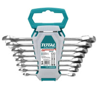 ราคา TOTAL ชุดประแจปากตายแหวนฟรีข้าง รุ่น THT102RK086 ชุด 8 ตัว (YA27733)