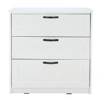 ราคา INDEX LIVING MALL ตู้ 3 ลิ้นชัก รุ่นโรม สีขาว (YA27838)