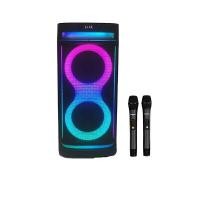 ราคา SHERMAN ชุดลำโพงล้อลาก รุ่น APS-122 สีดำ ดอกลำโพงขนาด 8 นิ้ว (YA28057)