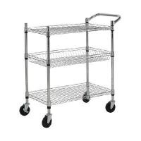 ราคา INDEX LIVING MALL ชั้นอเนกประสงค์ 3 ชั้น พร้อมล้อ รุ่นคิทคาท สีเงิน ขนาด 75x45x80 ซม. (YA28357)