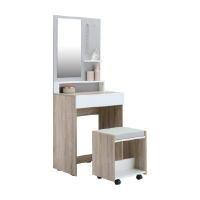 ราคา INDEX LIVING MALL โต๊ะเครื่องแป้งพร้อมสตูล รุ่น MINIO (YA28568)