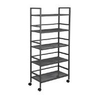 ราคา INDEX LIVING MALL ชั้นวางของ 5 ชั้น พร้อมล้อ รุ่นแม็กซ์ สีเทา (YA28587)