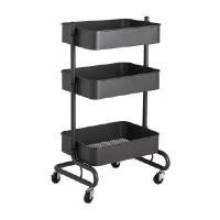 ราคา INDEX LIVING MALL ชั้นวางของ 3 ชั้น + ล้อ รุ่นเอลวิโร่ สีเทา (YA29260)