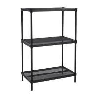 ราคา INDEX LIVING MALL ชั้นวางลวดตาข่าย 3 ชั้น รุ่นไวร์เมช สีดำ ขนาด 60x35x90 ซม. (YA29298)