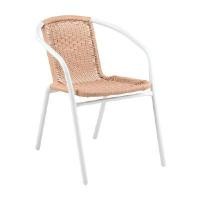 ราคา INDEX LIVING MALL เก้าอี้สนาม รุ่นทอสก้า สีเบจ/ขาว ขนาด 54 x 56 x 73 ซม. (YA29288)