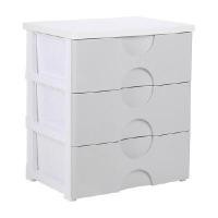 ราคา INDEX LIVING MALL ตู้ลิ้นชัก 3 ชั้นพร้อมท็อปไม้ สีครีม ขนาด 56x41.5x64 ซม. (YA29305)