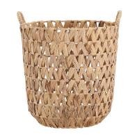 ราคา INDEX LIVING MALL ตะกร้าผ้าผักตบชวา รุ่นสาน สีธรรมชาติ ขนาด 40 x 40 x 46 ซม. (YA29622)