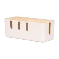 ราคา INDEX LIVING MALL กล่องเก็บสายไฟพร้อมฝาปิด รุ่นโครี่ สีขาว/ธรรมชาติ ขนาด 30.3 x 12.4 x 11.6 ซม. (YA30563)