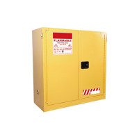 ราคา SCHAKE ตู้เก็บสารเคมีไวไฟ ขนาด 30 แกลลอน/114 ลิตร รุ่น SCOO30Y สีเหลือง 112x109x46 cm. (2 ช่องวาง 2 ประตู เปิด-ปิด) (YA30612)
