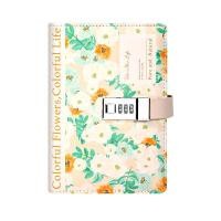 ราคา CASSA สมุดโน๊ต B6 มีเส้น ปกหนังลายดอกไม้ มีที่ล็อครหัส ขนาด 20x14x2.7 ซม. (YA31251)