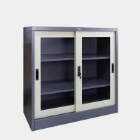 ราคา ICONIC ตู้เก็บเอกสารบานเลื่อนกระจกเตี้ย CSLG-Series สีเทาสลับ ขนาด 3 ฟุต (YA31381)