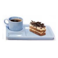 ราคา UNICA ชุดกาแฟพร้อมถาดอาหารว่าง เมลามีนแท้ สีฟ้า (YA31641)