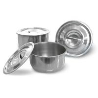 ราคา RRS หม้อแขก 3 ใบ/ชุด รุ่นใหม่ สีสแตนเลส (YA32153)
