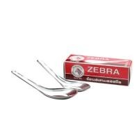 ราคา ZEBRA ช้อนหัวม้าลายใหญ่ สีเงิน ขนาด 4.2x13 ซม. (YA32267)