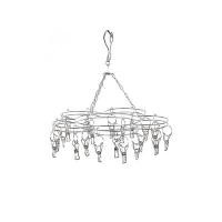 ราคา CASSA ห่วงตากผ้าสแตนเลส ทรงดอกไม้ รุ่น CB0016-CF-20 ขนาด 20 ตัวหนีบ (YA32423)