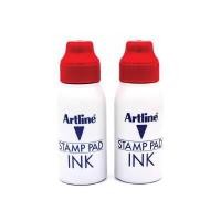 ราคา ARTLINE หมึกเติมแท่นประทับตรา รุ่น ESA-2N สีแดง ขนาด 50 มล. แพ็ค 2 ชิ้น (YA32537)