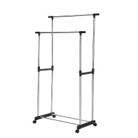 ราคา THAI SUN SPORT ราวแขวนผ้าบาร์คู่ รุ่น SH0143 พร้อมล้อเลื่อน 360 องศา (YA32577)