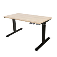 ราคา BEWELL โต๊ะปรับระดับมอเตอร์เดี่ยว สีไม้โอ๊ค/ขาดำ ขนาด 120x60 ซม. (YA32770)