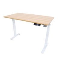 ราคา BEWELL โต๊ะปรับระดับมอเตอร์เดี่ยว สีไม้โอ๊ค/ขาว ขนาด 120x60 ซม. (YA32771)