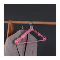 ราคา CASSA- CB0113-ไม้แขวนสแตนเลสเคลือบซิลิโคน แพค 10 ชิ้น (สีชมพู) (YA32906)