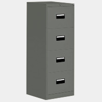 ราคา ICONIC ตู้เอกสาร 4 ลิ้นชัก รุ่น DR-4 สีเทา ขนาด 46.4x61.6x132 ซม. (YA35224)