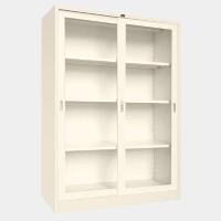 ราคา ICONIC ตู้บานเลื่อนกระจก ทรงสูง รุ่น LKAS-403 สีขาวไข่มุก ขนาด 120x46x183 ซม. (YA35923)