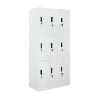 ราคา INDEX LIVING MALL ตู้เหล็กล็อคเกอร์ 9 ช่อง รุ่น SOLID สีขาว ขนาด 90x45x185 ซม. (YA37191)