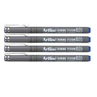 ราคา ARTLINE ปากกาเขียนแบบ ชุด 4 ด้าม รุ่น EK-2305 สีน้ำเงิน ขนาด 0.05 มม. (YA38375)