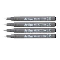 ราคา ARTLINE ปากกาเขียนแบบ สีดำ ขนาด 0.05 มม. ชุด 4 ด้าม (YA38374)