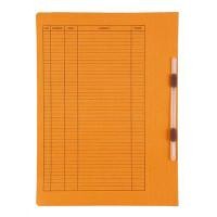 ราคา แฟ้มเจาะสันพับ F/C ลิ้นพลาสติก ส้ม ใบโพธิ์ 403 (6110137)