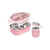 ราคา กล่องอาหารพร้อมถ้วยซุปสเตนเลส namiko Food Grade - Pink [Harajuku Set C] (Y098284)