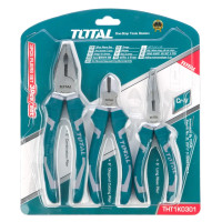 ราคา Total ชุดคีม 3 ตัวชุด (คีมปากแหลม+ปากจิ้งจก+ปากเฉียง) รุ่น THT2K0301 ( Plier Set ) (YA25492)