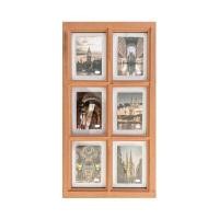 ราคา KASSA HOME กรอบรูปพลาสติก รุ่น JC1107 สีน้ำตาล สำหรับ 4x6 นิ้ว 6 รูป (YC06199)