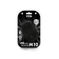 ราคา VOX เมาส์ M10 สีดำ มีสาย ความละเอียด 1000/1600/2000 dpi รองรับหลายระบบปฏิบัติการ (4094924)
