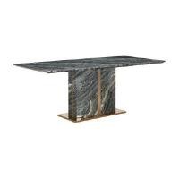 ราคา INDEX LIVING MALL โต๊ะอาหารหินอ่อน รุ่นแอเรสโซ่ สีดำ ขนาด 200 ซม. (YA25063)