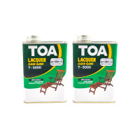ราคา TOA แล็กเกอร์เงา รุ่น T-5000 ขนาด 1/4 ปริมาณ 0.946 ลิตร สีใส (แพ็ค 2 กระป๋อง) (YC52429)