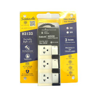 ราคา ปลั๊กพ่วงภายใน 3 ช่อง 3 สวิตช์ สายยาว 5 เมตร (แพ็ค 6 ตัว) (YC52577)