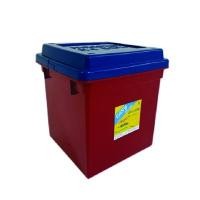 ราคา DMT EASY กล่องเก็บของทรงสูง 22 ลิตร รุ่น EASY ฝาแดง พลาสติก PP (YC53330)