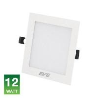 ราคา โคมดาวน์ไลท์หน้าเหลี่ยม 7 นิ้ว LED 12W Tri-Color EVE LIGHTING รุ่น SQ 12W(3IN1) สีขาว (YB01388)