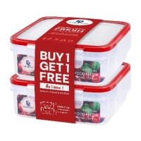 ราคา JCJ กล่องอาหาร Double Lock รุ่น 99323 ความจุ 870 มล. (แพ็ค 2 กล่อง) (0098954)