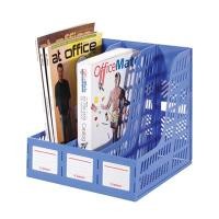 ราคา กล่องเอกสารพลาสติก 3 ช่อง น้ำเงิน โรบิน 123 (6289113)