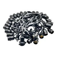 ราคา ขั้วกันน้ำไฟระย้า E27 LUZINO รุ่น SL-DC01/10 สีดำ ขนาด 10 ม. 30 ขั้ว (Y019811)