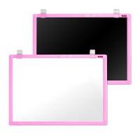 ราคา ไวท์บอร์ดแม่เหล็ก2 WH+BK Board ขอบสีชมพู 30x40cm มุนเกียว PMB-131P 30x40cm แผ่น (Y084811)
