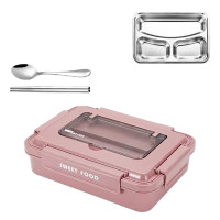 ราคา กล่องข้าวสแตนเลสเก็บอุณหภูมิ(สีเทา) THAI SUN SPORT รุ่น KC0019-GY สีชมพู pcs (YA21837)