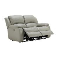 ราคา INDEX LIVING MALL โซฟาหนังแท้ปรับระดับไฟฟ้า 2 ที่นั่ง รุ่นฮาร์วี่ย์ - สีเทา (YA36606)