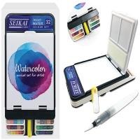 ราคา SEIKAI ชุดสีน้ำแบบพกพา POCKET 32 สี ขนาด 155x80 มม. (YA46862)