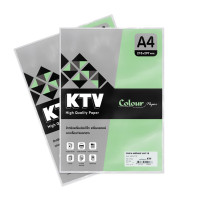 ราคา KTV กระดาษการ์ดสี 120 แกรม A4 (50 แผ่น) สีเขียวอ่อน (5097114)